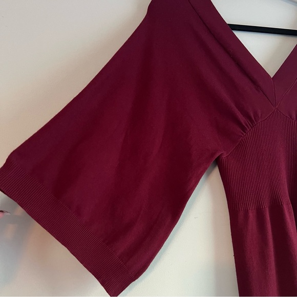 NWT Maroon Red Derek Heart Size Medium Fall/Winter Dress - Picture 4 of 7